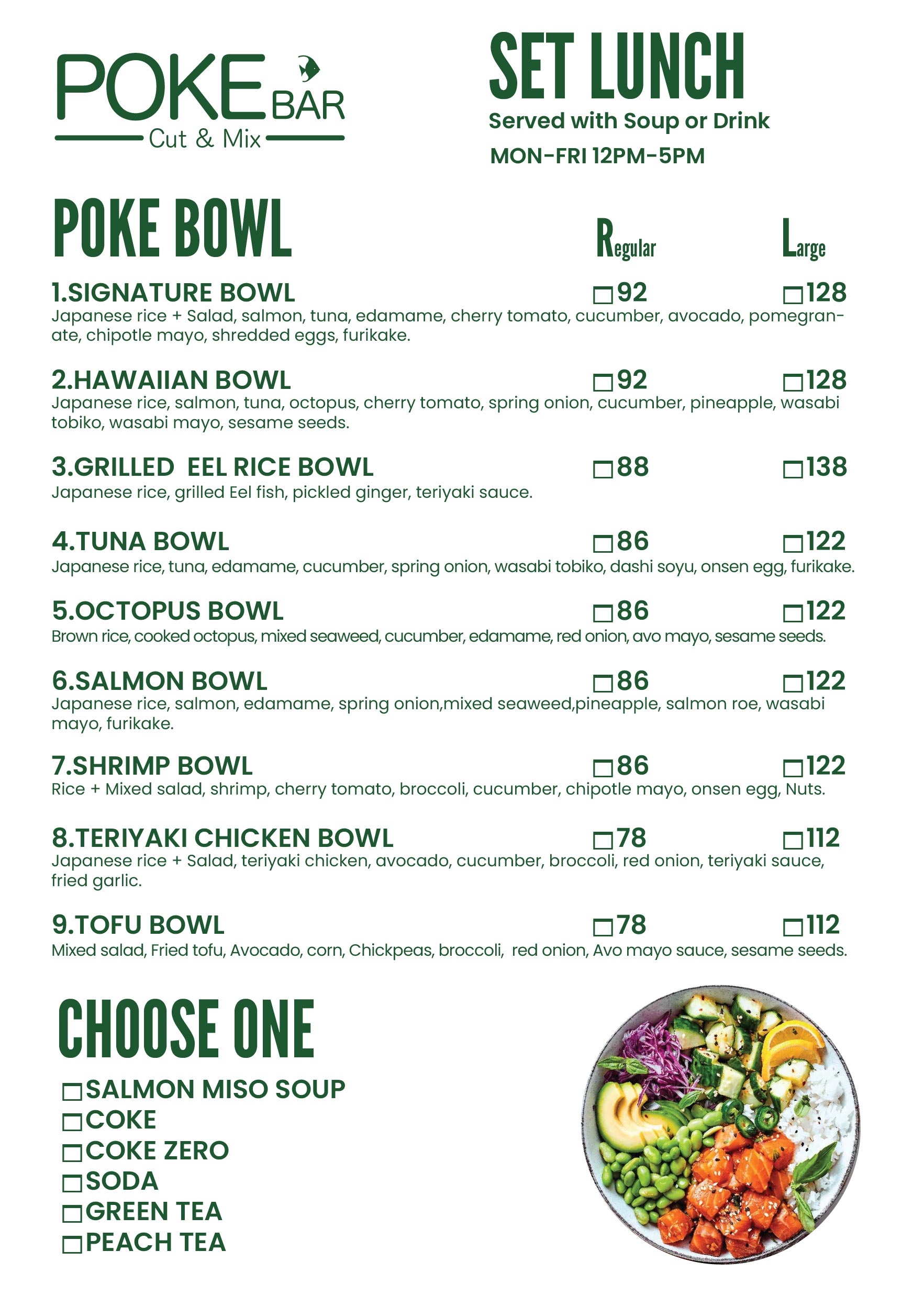 Set Lunch Menu